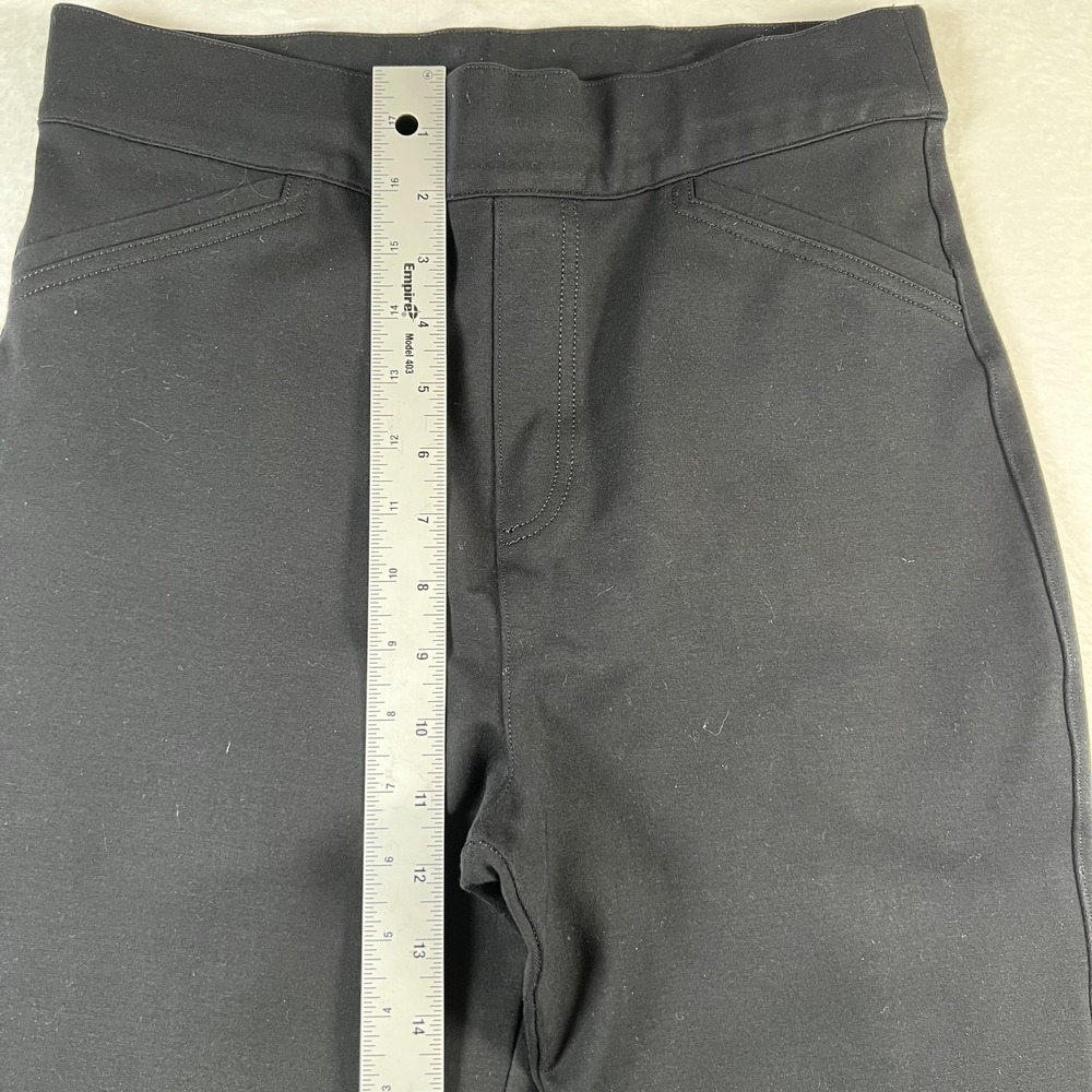 Spanx Pants Womens Medium Tall Black High Rise Skinny Leg Stretch Ponte Pull On - Picture 7 of 11